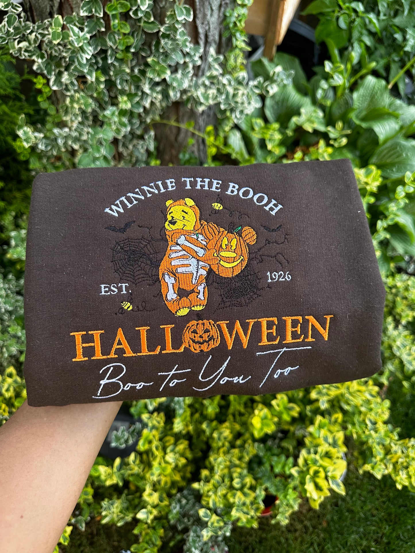 Pumpkin Skeleton Bear Halloween Sweatshirt – Boo to You Fall Vibes