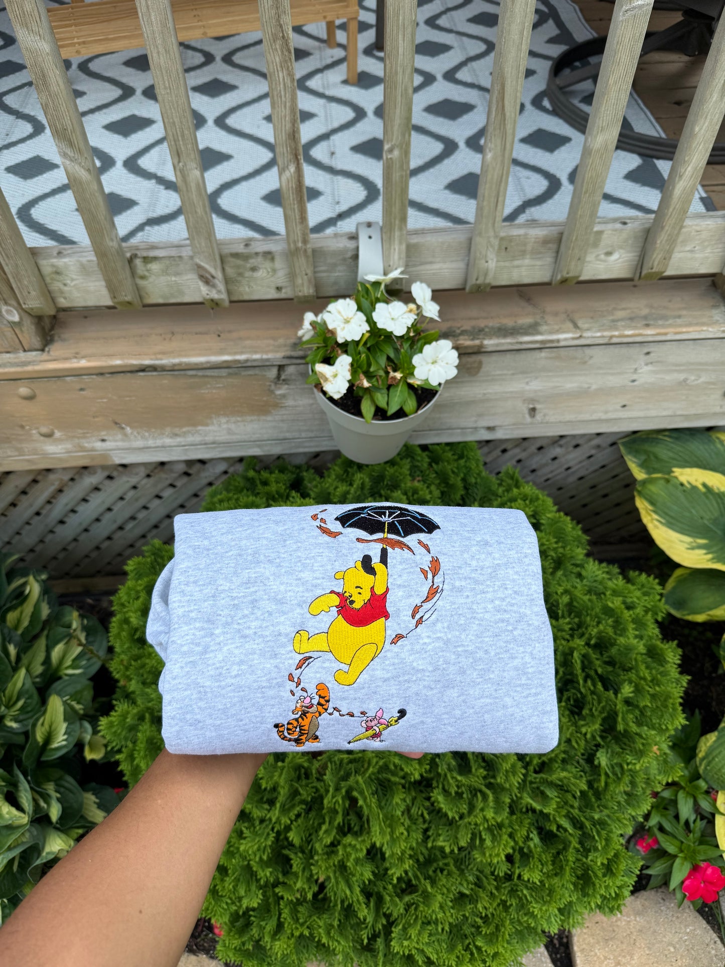 Autumn Friends Embroidered Sweatshirt