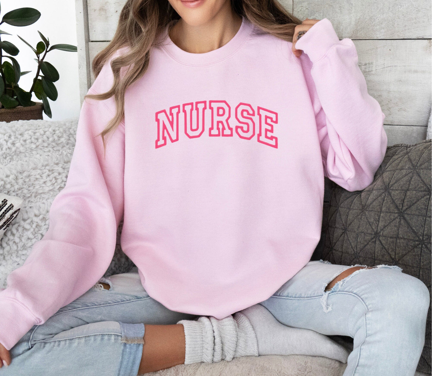 Embroidered Nurse Sweatshirt - Nurse Sweatshirt - Embroidery Nurses Gift - Nurse Gift - Nurse Appreciation - Nurse Graduation Gift
