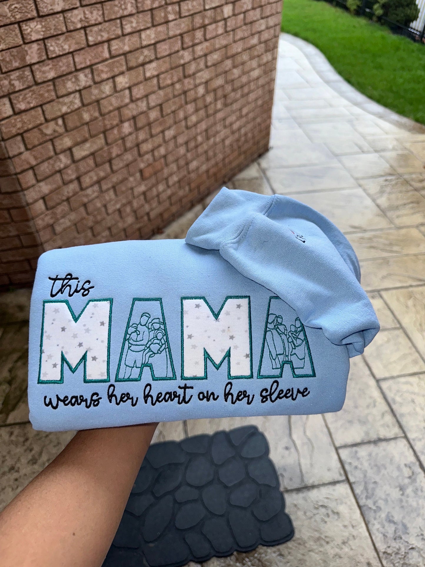 Embroidered Mama Sweatshirt, Mama Sweatshirt, Mothers Day Gift, Cool Mom, First Mothers Day Gift, New Mom Gift, Mama sweater, Embroidery