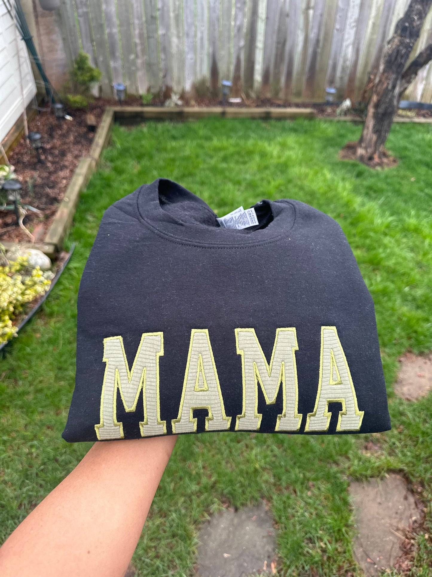 Mama Embroidered Baby Outfit Keepsake Applique Sweatshirt | Simple Mama Pullover, Gift for Mom, Personalized Mama Shirt, Mother’s Day , Mama