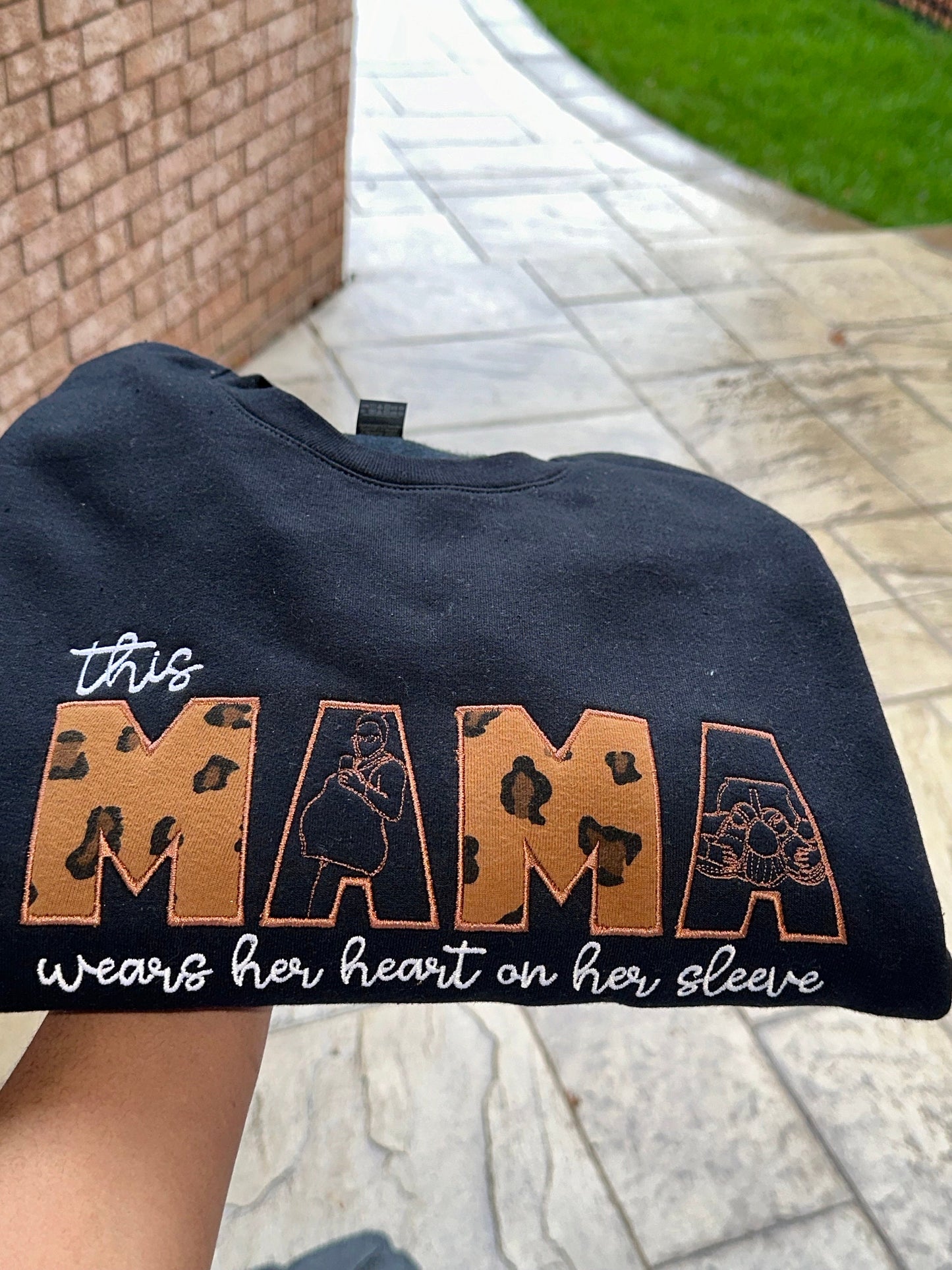Embroidered Mama Sweatshirt, Mama Sweatshirt, Mothers Day Gift, Cool Mom, First Mothers Day Gift, New Mom Gift, Mama sweater, Embroidery