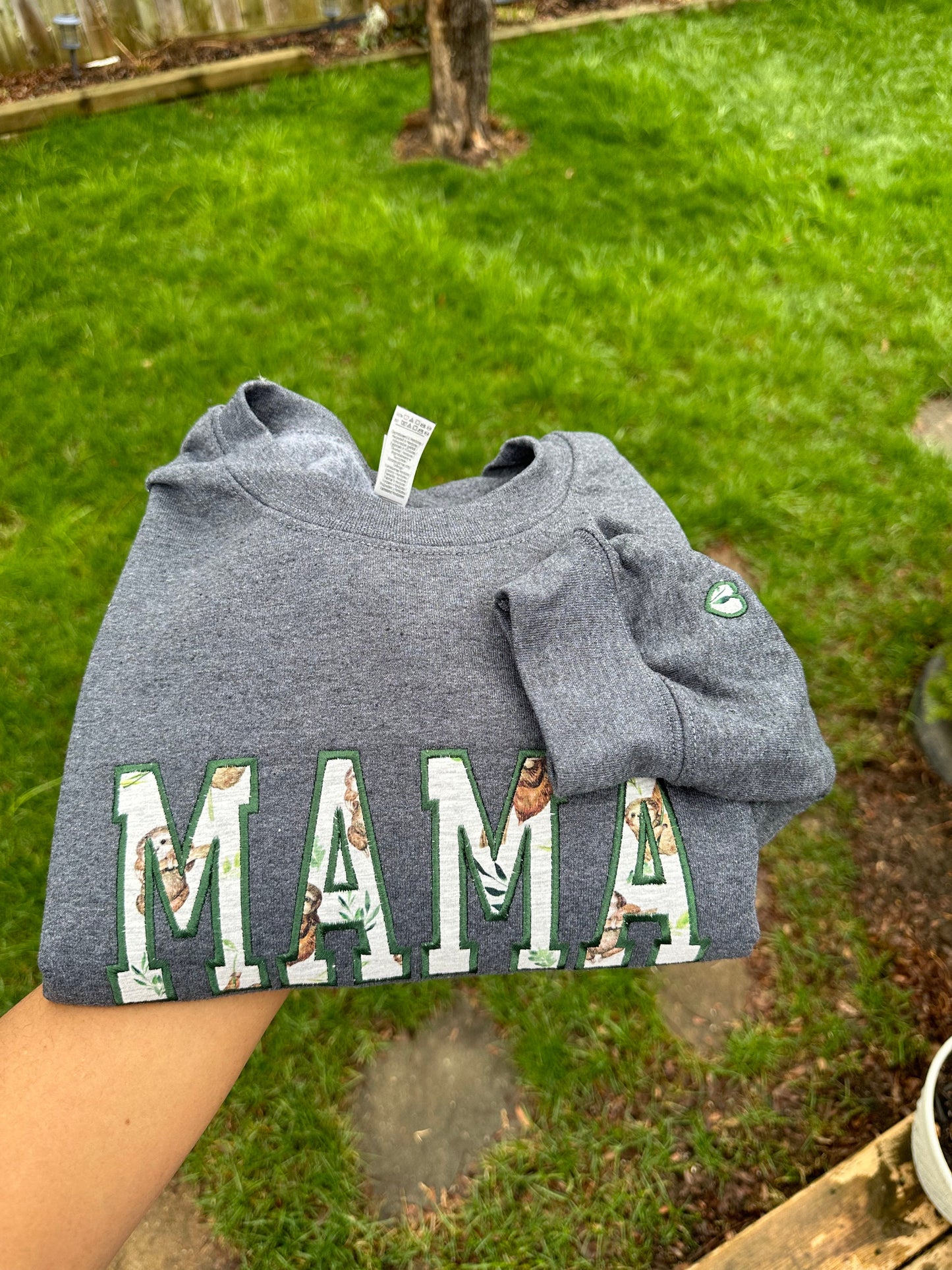 Mama Embroidered Baby Outfit Keepsake Applique Sweatshirt | Simple Mama Pullover, Gift for Mom, Personalized Mama Shirt, Mother’s Day , Mama