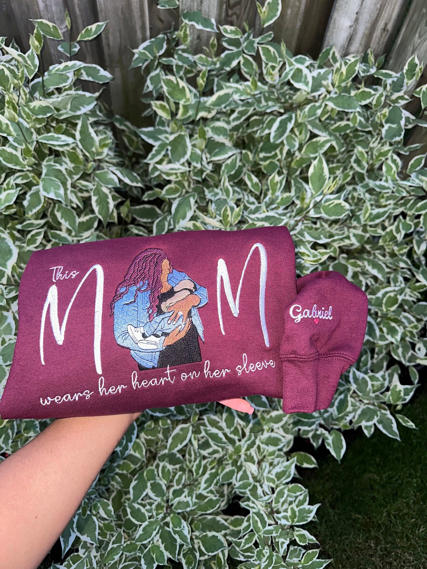Mama Embroidered Baby Outfit Keepsake Applique Sweatshirt | Simple Mama Pullover, Gift for Mom, Personalized Mama Shirt, Mothers Day , Mama