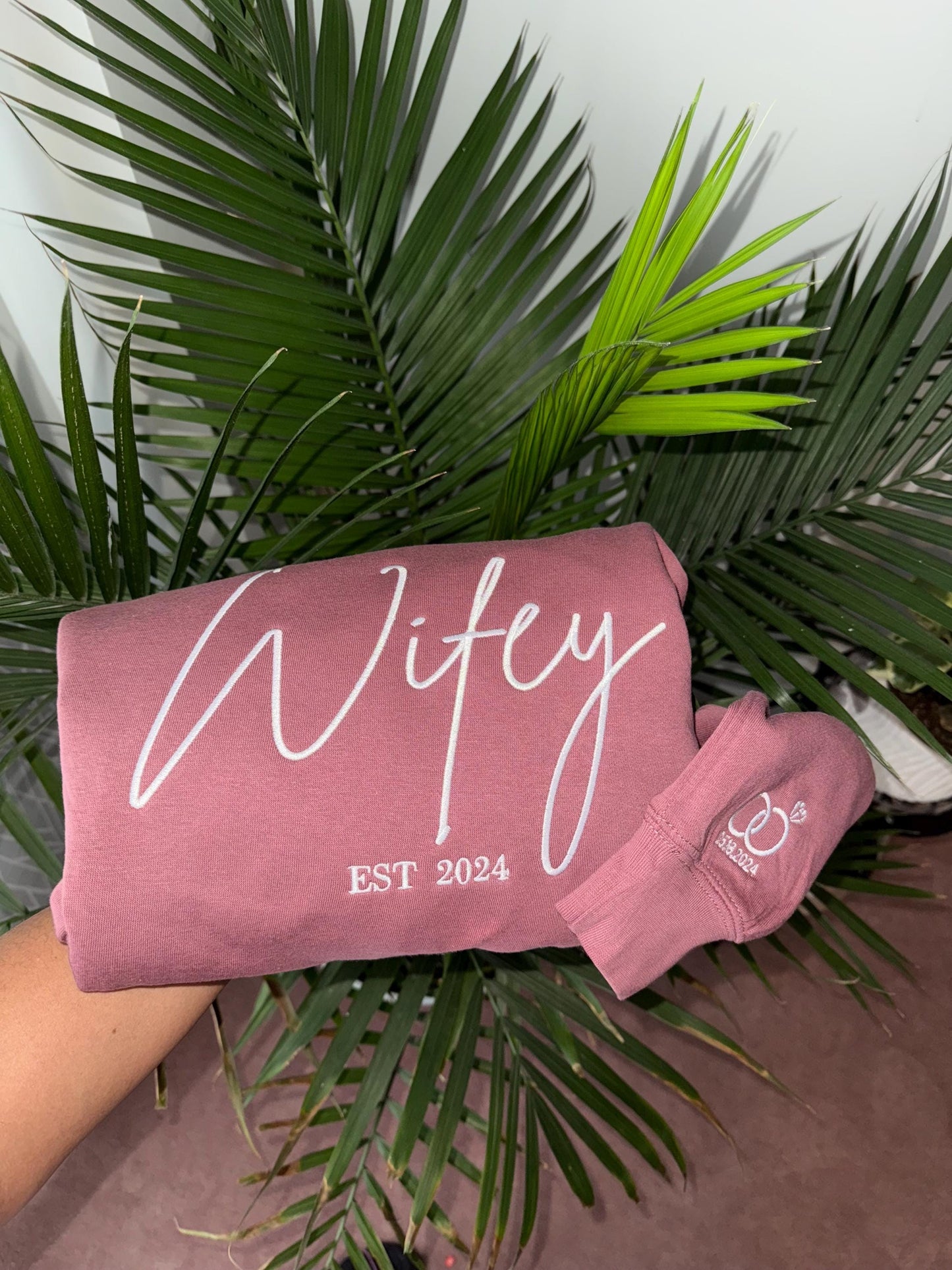Wifey Sweatshirt, Bridal Shower Gift, Engagement Gift, Gift for Bride, Wedding Gift Bestseller
