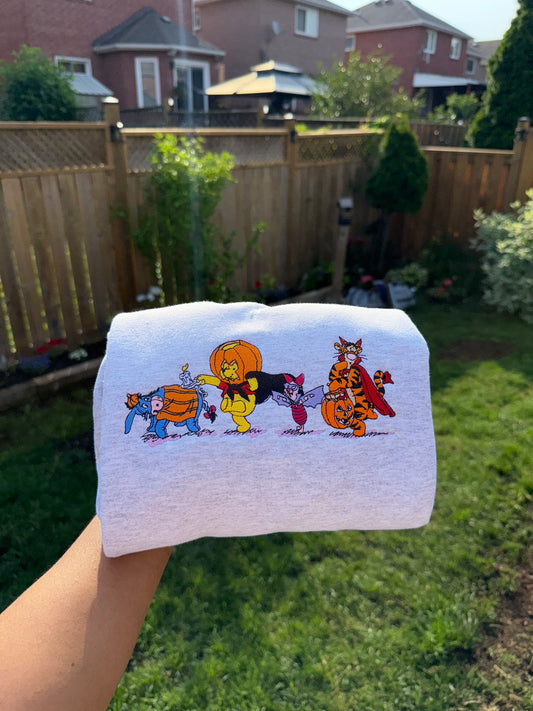 Spooky Pals Embroidered Sweatshirt