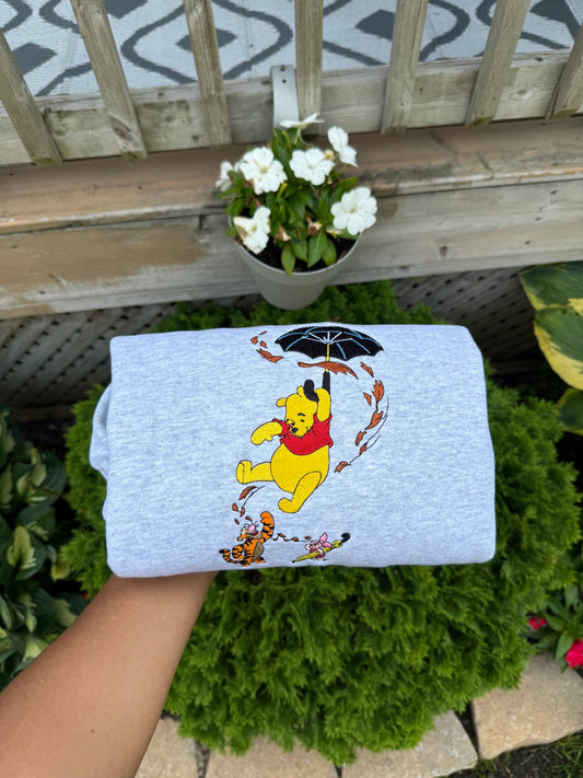 Autumn Friends Embroidered Sweatshirt