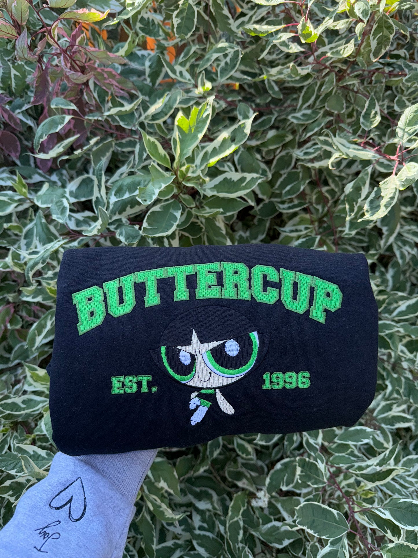 Retro Cartoon Bestie Crewneck – Embroidered Characters