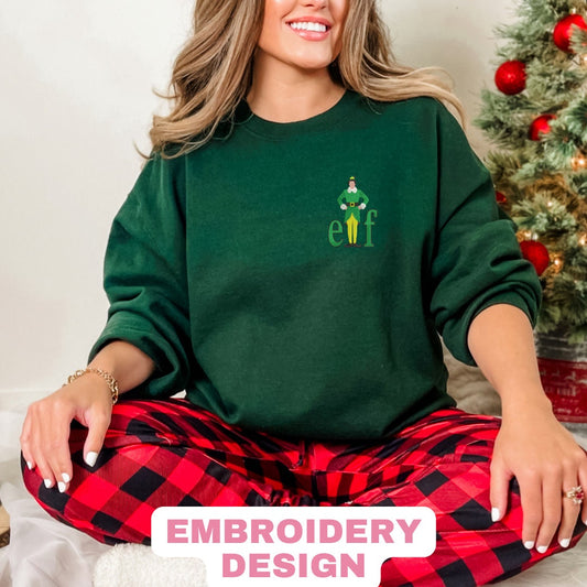 Elf Embroidered Sweatshirt