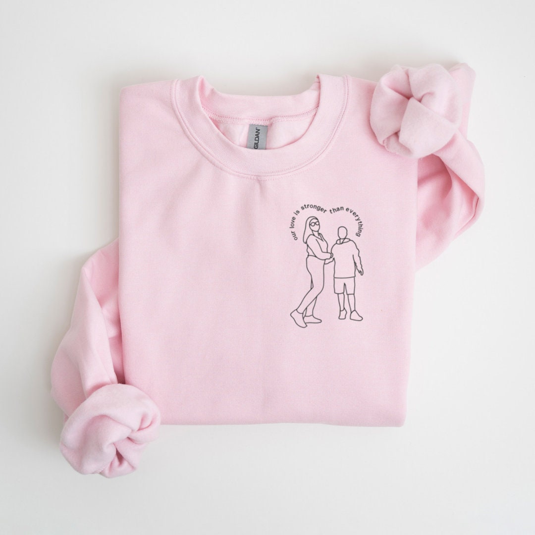 Custom Portrait  embroidered sweatshirt,Custom Couple Portrait, Family Portrait, Couples Portrait, Couple Gifts,Personalized gift,Valentines