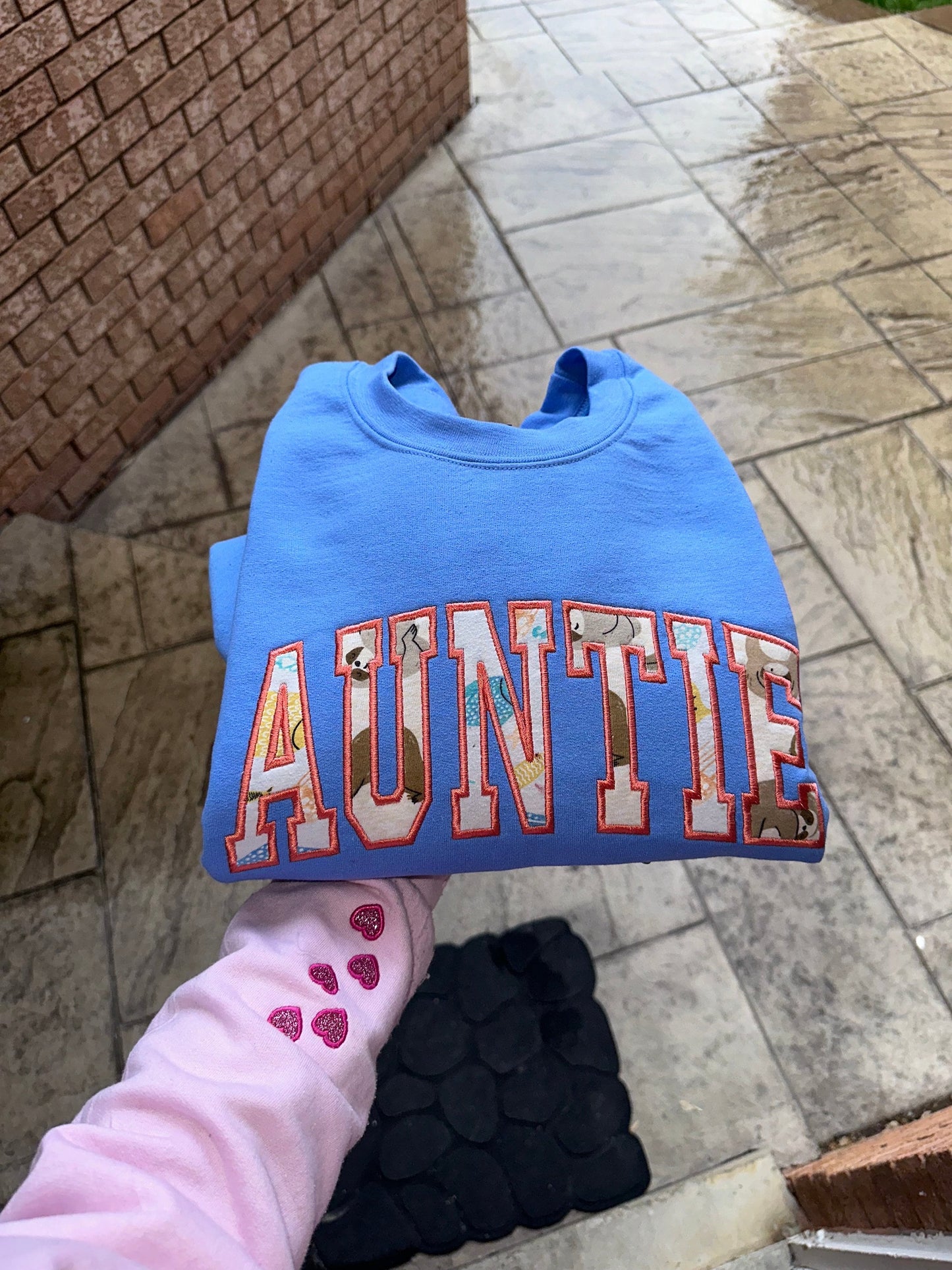 Auntie Sweatshirt with Baby onesie