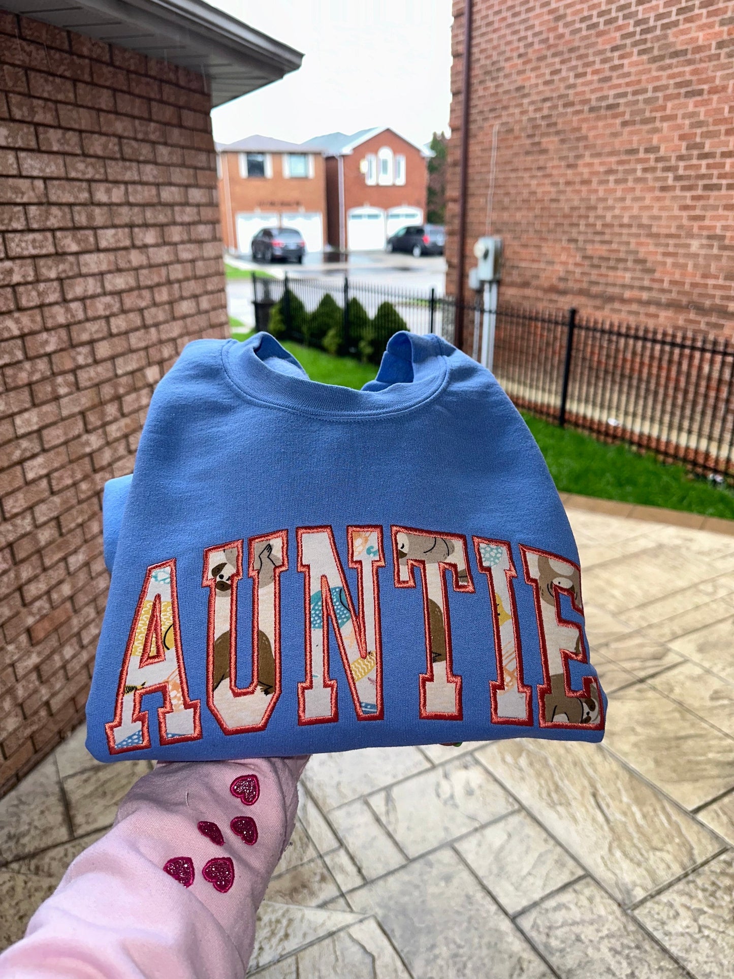 Auntie Sweatshirt with Baby onesie