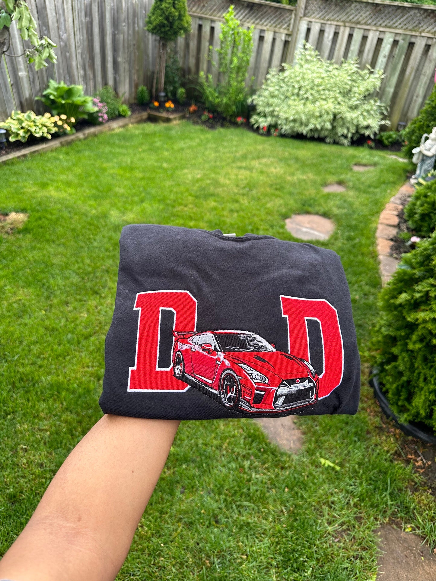 Fathers day shirt, Embroidered dad shirt, Embroidery Photo,custom embroidered shirt, custom photo shirt,car enthusiast gift, car guy shirt