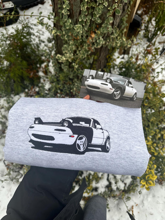 Christmas Gifts for Boyfriend, Custom Car Embroidered Hoodie, Car Lover Gift, Car Lover, Car Lover Gift, Father’s Day, Valentines Day gift
