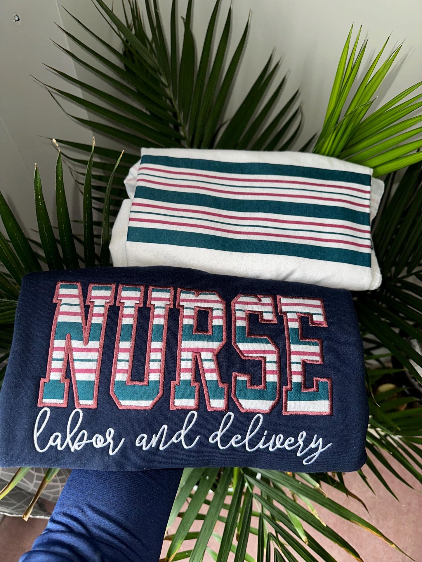 Embroidered Labor And Delivery Nurse Sweatshirt, L&D Nurse, L and D Nurse Gift, Gift for Nurse, Delivery Nurse Gift, Nurse Graduation Gift