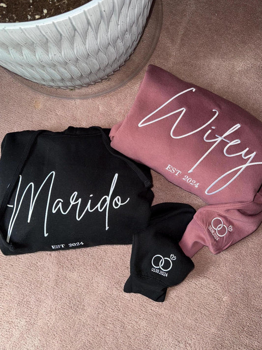 Wifey Sweatshirt, Bridal Shower Gift, Engagement Gift, Gift for Bride, Wedding Gift  Bestseller