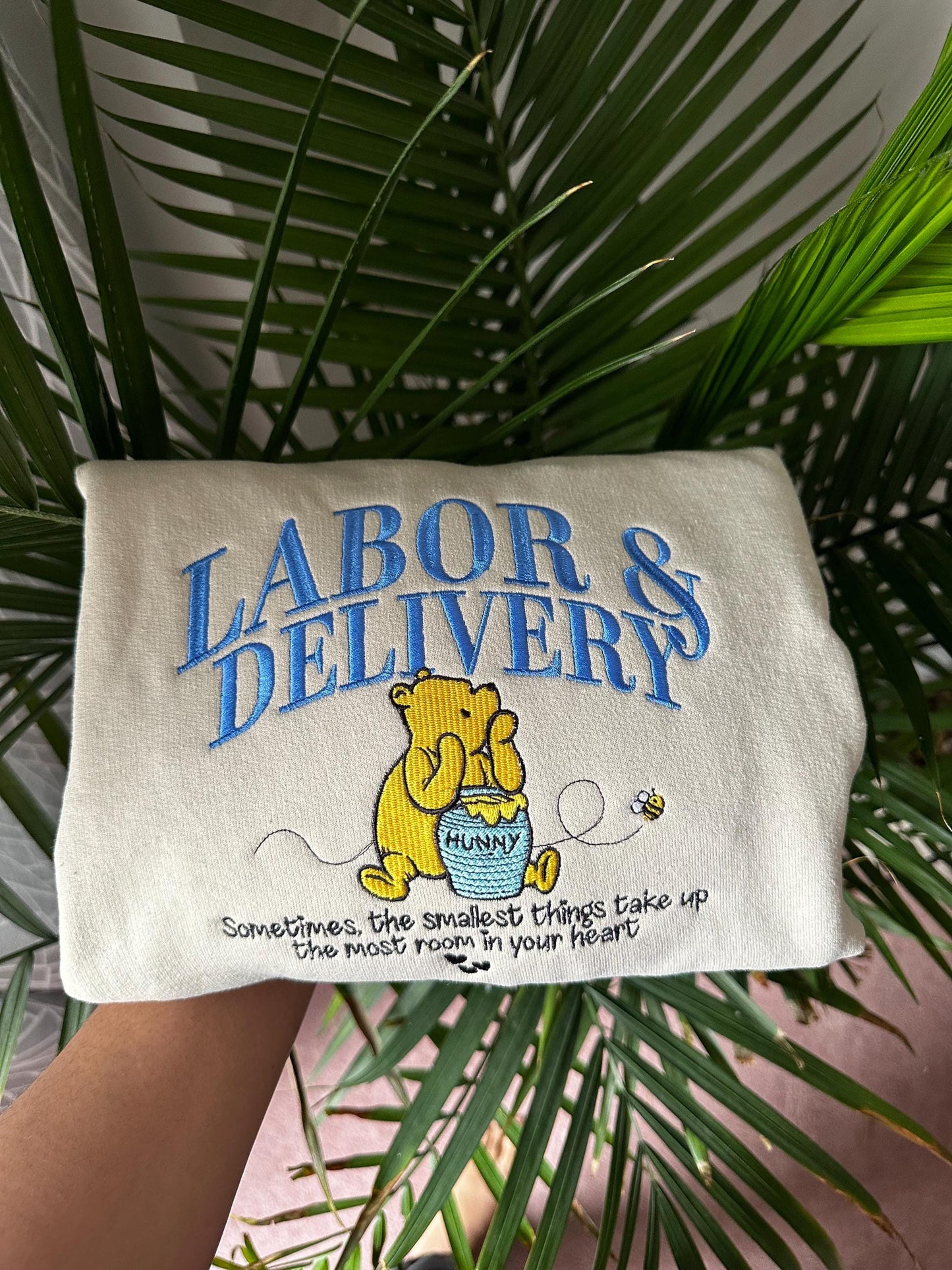 Embroidered Labor And Delivery Nurse Sweatshirt, L&D Nurse, L and D Nurse Gift, Gift for Nurse, Delivery Nurse Gift, Nurse Graduation Gift