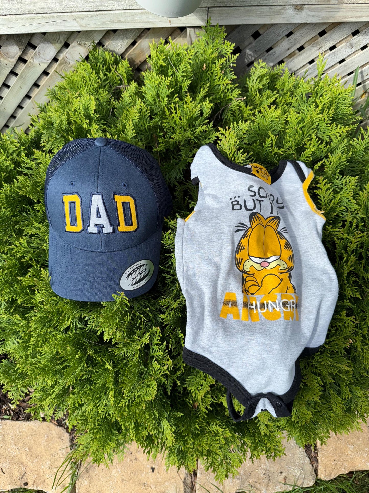 Personalized Dad Trucker Hat with Baby Onesie, Custom Fathers Day Gift, New Dad Gift, Gift for Husband, Dad Birthday Gift,Papa Cap
